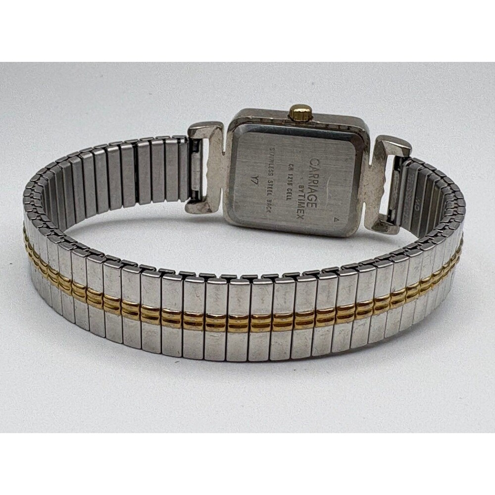 Vintage Carriage by Timex Women's Two-Tone Tank Watch - Expansion Band - Picture 6 of 6